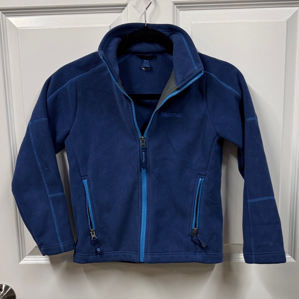 Marmot verglas Navy Full-Zip Fleece Jacket